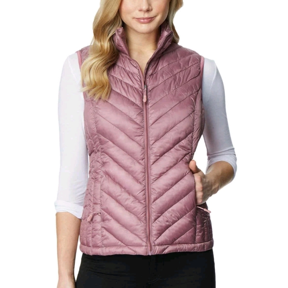 32 Degrres ✨️ Women's Pink Packable Quilted Vest Size S